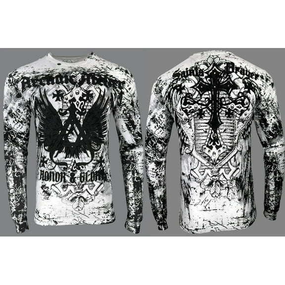 Archaic By Affliction Men's Long Sleeve T-shirt Achilles