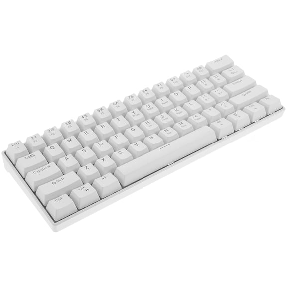 PENIKOKO Wired Mechanical Keyboard White Backlit Compact Design for Gaming PC Laptop Typing