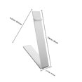 thumbnail image 2 of OFFIGAM Risers Display Stands Stainless Steel Silver Footwear Showcase 1Pack, 2 of 8