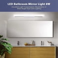 thumbnail image 3 of Led Mirror Lamp 40Cm, Bathroom Wall Lamp 700Lm 8W 6000K Mirror Lamp For Bathroom Led Mirror Ip44 Led Wall Lamp Modern Bathroom Lamp Neutral White (Wit, 3 of 4