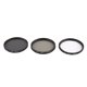 thumbnail image 2 of Kit de filtros para lente de 58 mm: Parasol y tapa de lente UV, CPL, ND4 compatibles con cámaras DSLR Canon Nikon Sony Panasonic con lente de 58 mm, 2 of 4