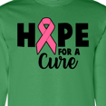 thumbnail image 4 of Inktastic Breast Cancer Hope for a Cure Long Sleeve T-Shirt, 4 of 5