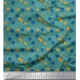 thumbnail image 1 of Soimoi Poly Georgette Fabric Leaves & Floral Print Fabric by the Yard 42 Inch Wide, 1 of 1