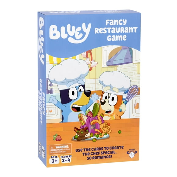 Juego BLUEY Fancy Restaurant Únete a Bingo Match Food para mayores de 3 años
