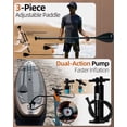 thumbnail image 2 of 10'6" Inflatable Stand Up Paddle Board for Adults, Non-Slip EVA, Camera Mount, Teak, 2 of 8