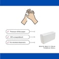thumbnail image 4 of SSBM 9.05" x 9.05" Premium White Multi-Fold Paper Towels, Exceptional softness, Highly Absorbent, and Strength, 1 Ply, White, 4000 Sheets/Case, 32 Cases, 4 of 5