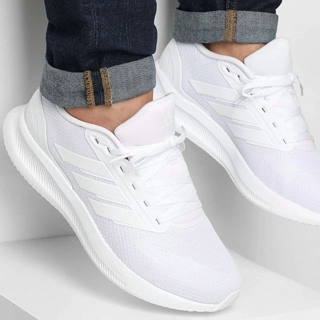 Adidas RunFalcon Men’s Running Shoe Athletic Sneaker White Trainer Footwear #757