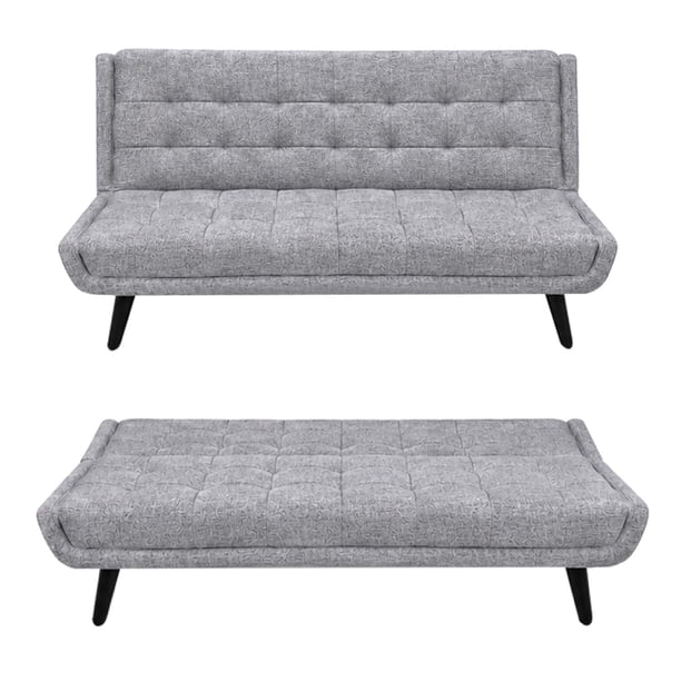 Sofa Cama Reclinable Sala Moderno Reforzado gris