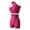 Hot Pink, variant on Womens Workout Sets Solid Color Yoga Suit Quick Drying Gym Outfit Morning Runs Sportswear Hot Pink Womens Fitness Clothing L