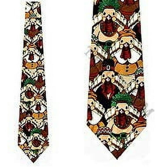 Turkeys allover (Navy) Necktie Mens Tie by Tieguys