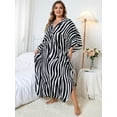 thumbnail image 6 of Edolynsa Kaftan Dresses Cover Up for Swimwear Women Casual Turkish Kaftans Loose Lightweight Oversized Caftan moomoo House wear, 6 of 10
