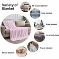 thumbnail image 6 of Throw Blanket for Couch Solid Color Soft Fleece Flannel Blankets Cozy Lightweight Blanket for Home Sofa Living Room Pink Bed Throws 30" x 40", 6 of 9