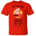 thumbnail image 3 of Custom Daddysaurus Tshirt, T Rex Dinosaur Don't Mess With Daddysaurus You'll Get Jurasskicked T-Shirt, Red, 3 of 5