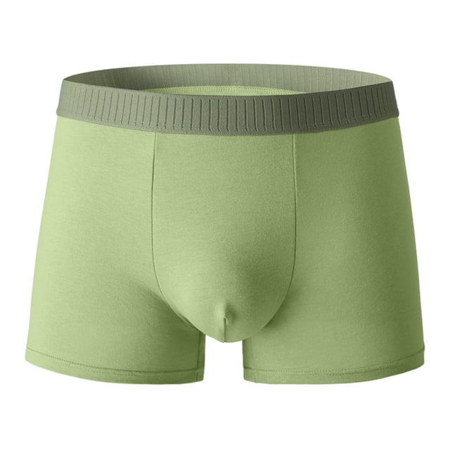 B91xZ Boxers Confort Flex Fit Ultra Doux en Coton Extensible, Vert G
