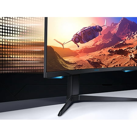 Samsung - Odyssey G7 27" LED Curved QHD FreeSync and G-SYNC Compatible Monitor with HDR (DisplayPort, HDMI) - Black