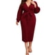 thumbnail image 1 of Vestido Dama Mujer Sexi Elegante C/cinturón Talla Extra Plus DaraBaby  Vest053, 1 of 4