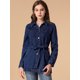 thumbnail image 3 of Chaqueta Vaquera Holgada de Manga Larga Allegra K Azul Negro S, 3 of 6
