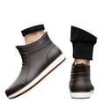 thumbnail image 2 of LIJCC Mens Women Ankle Boots Slip On Rubber Rain Boot Ankle Rain Shoes Non-Slip Rubber Waterproof Garden Boots Mens Work Mid-Calf Short Rain Boots, 2 of 4