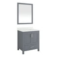 thumbnail image 2 of Ayna Decors Rooh 30 in Charcoal Grey Bathroom Vanity Set with White Quartz Countertop & 30 in Matching Mirror | Brushed Nickel Hardware | AVR30CG3102, 2 of 10