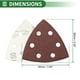 thumbnail image 4 of Papel de lija para mouse sander Unique Bargains, almohadillas de 90x90mm, rojas, 80 piezas, 150 grano, molienda y pulido para automóviles, 4 of 7
