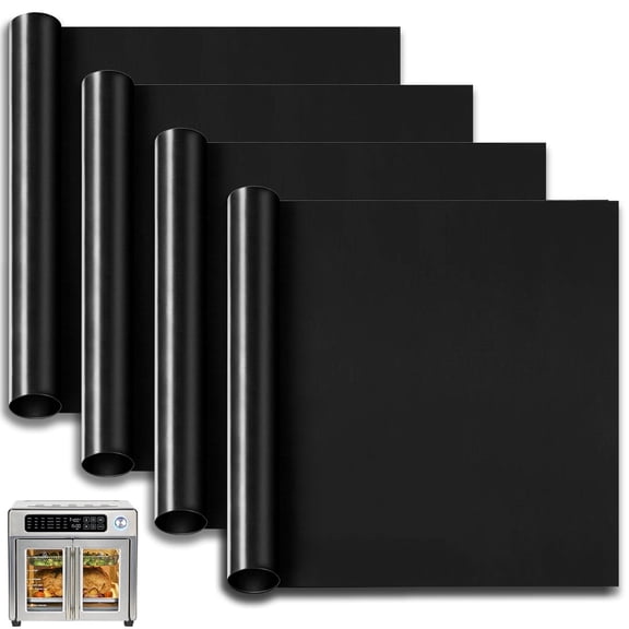 Oven Liners for Bottom of Oven,12"x12" Reusable Toaster Liners Toaster Mat for EmerilLagasse 26 QT French Door 360 Air Fryer,Ninja Foodi,Cuisinart