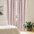 thumbnail image 2 of Ambesonne Floral Window Curtains, Sakura Tree Branches, Each 28" W x 63" L, Rose Salmon Jade Green, 2 of 3