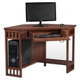 thumbnail image 1 of Leick Furniture Bureau d'Ordinateur d'Angle en Chêne Mission, 1 of 8
