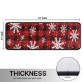 thumbnail image 5 of Kitchen Rugs Sets Of 2,Red and Black Christmas Snowflake Pattern Anti Fatigue Kitchen Mat Rugs Non Slip Washable,Decorative Kitchen Floor Mats for Kitchen,Sink,Laundry,17"x47"+17"x47", 5 of 5