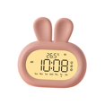 thumbnail image 2 of jifeng Rabbit Kids Digital Alarm Clock Children Snooze Nursery Desktop Night Light Pink, 2 of 9