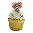 thumbnail image 5 of Clown Happy Face Heart Love Cupcake Picks Toppers Decoration Set of 6, 5 of 6