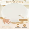 thumbnail image 5 of Costway 27" Bar Stools Set of 2 Upholstered Barstools with Boucle Fabric Seats Footrests, 5 of 7