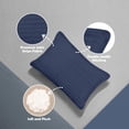 thumbnail image 4 of Utopia Bedding Toddler Pillow (Navy Blue, 2 Pack), 13x18 Small Kids Pillow for Sleeping, Soft and Breathable Cotton Blend Shell, Ideal for Toddler Bed and Travel (Intended for Age 2 and up), 4 of 4