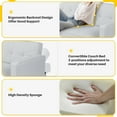 thumbnail image 2 of Besharat Convertible Futon Sofa Bed, Faux Leather Futon Couch Sleeper Recliner for Living Room, 2 of 8