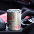 thumbnail image 4 of 30oz Shih Tzu Dog and Flower Floral Tumblers Stainless Steel Tumbler with Lid and Straw,Vacuum Insulated Double Wall Travel Tumbler Cups Mug with Cleaning Brush for Coffee,Tea, 4 of 7