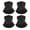 Black, variant on 4 Pack Neck Gaiter Face Covering Gator Mask Bandana Cooling Mask for Outdoor Protection
