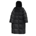 thumbnail image 4 of Winter Jackets for Women Women Long Puffy Coat Winter Warm Hooded Down Jacket With Knee Length Insulated Outerwear For Cold Weather Winter Coats for Women, 4 of 4