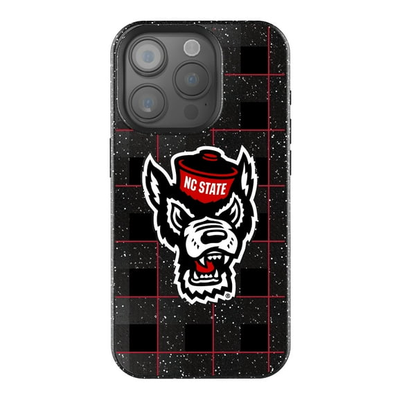 Keyscaper NC State Wolfpack Plaid Bling iPhone Case