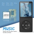 thumbnail image 3 of Reproductor MP3 AGPTEK A02S 16GB 70h Playback Negro, 3 of 8