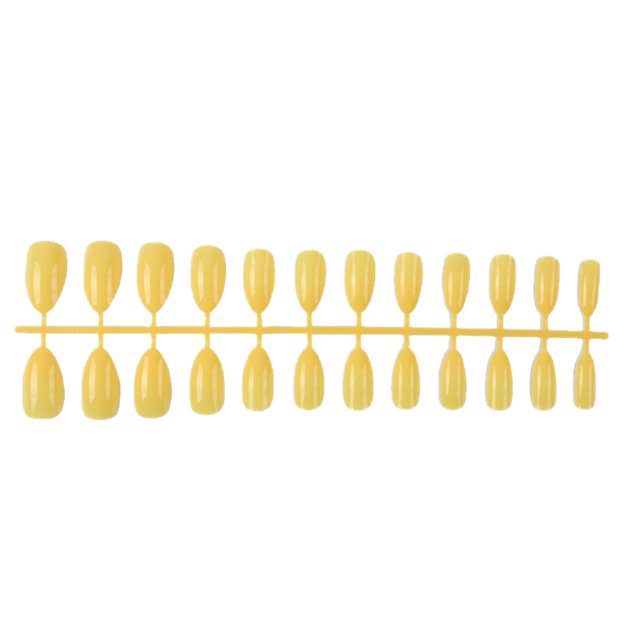 Accesorios de decoración de moda Seitruly 24 Uds. para uñas postizas Amarillo