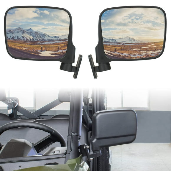 SAUTVS Rétroviseurs Latéraux pour Ranger 500 570 900 Rétroviseurs Pliants Réglables pour Polaris Ranger 500 2017-2022 Ranger 570 2015-2022 et Ranger XP 900 2014-2019 Accessoires (2 Pcs)