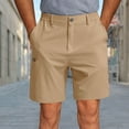 thumbnail image 7 of Golf Shorts for Men with Pockets Casual Lightweight Elastic Waist Straight Leg Solid Color Breathable Athletic Workout Cargo Short, 7 of 7