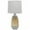 Gray, variant on Simple Designs Ceramic Oblong Table Lamp, Light Wood and Gray