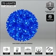 thumbnail image 3 of Wintergreen Lighting LED Starlight Sphere, LED Light Ball Sphere Light, Christmas Light Ball, Christmas Decoration (70 Lights, 6", Blue), 3 of 4