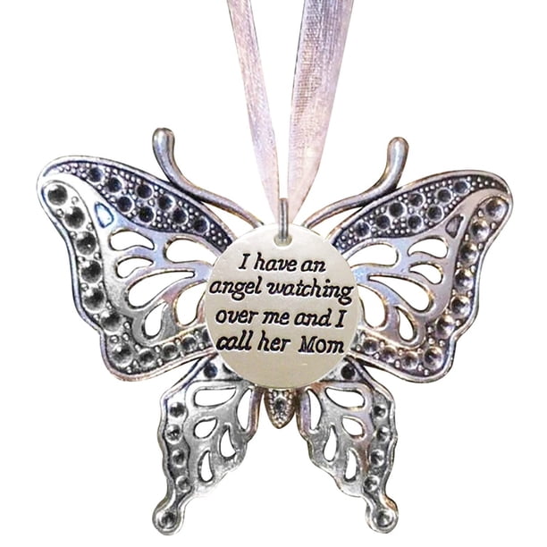 De Mariposa Tallada Hueca, Colgante Familiar Conmemorativo, Decoración De Árbol De Navidad, Colgante Para Espejo Retrovisor De Coche, Regalo Para La Familia Monstrate HA042657-01