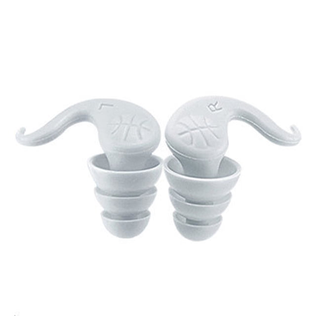 CSChome Reusable Ear Plugs Swimming Ear Plugs 1 Pair Waterproof Silicone Washable Reusable Noise Reduction Work Study Sleeping Bathing Surfing Watersports