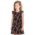 thumbnail image 1 of Fotbe Red Mushrooms Vestido de Dormir para Niñas de 3 a 10 Años, Mangas Cortas, Estilo Princesa, Pijama Camisón con Mangas Voladas-XX-Large, 1 of 6