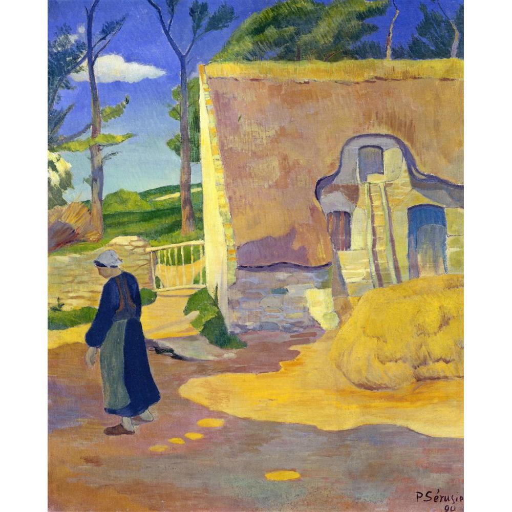 Paul Sérusier 15x18 Black Modern Framed Museum Art Print Titled - Farmhouse at Le Pouldu (1890)