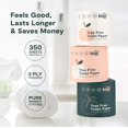 thumbnail image 5 of ecoHiny Premium & Soft Bamboo Toilet Paper | 48 Mega Rolls, 3 PLY & 350 Sheets| Tree Free Toilet Tissues | Plastic Free Packaging, 5 of 12