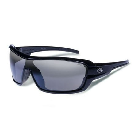 Gargoyles Shield Sunglasses w/ Black Frame, Smoke w/Silver Mirror Lens ...