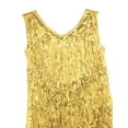 thumbnail image 7 of iEFiEL Womens Tiered Sequins Tassels Latin Dance Dress Flapper Cocktail Party Dress Gold Medium, 7 of 7